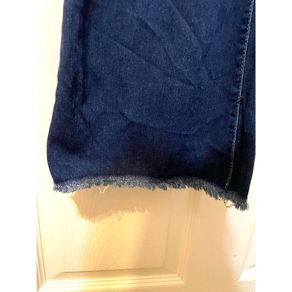 Vintage YMI Y2K HIGH RISE SUSTAINABLE FLARE JEANS FRAYED HEM Size 9/29 - Picture 5 of 8